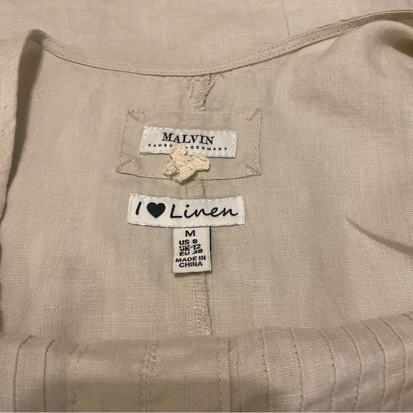 Malvin 100% Linen Maxi Shift Dress - Picture 7 of 8